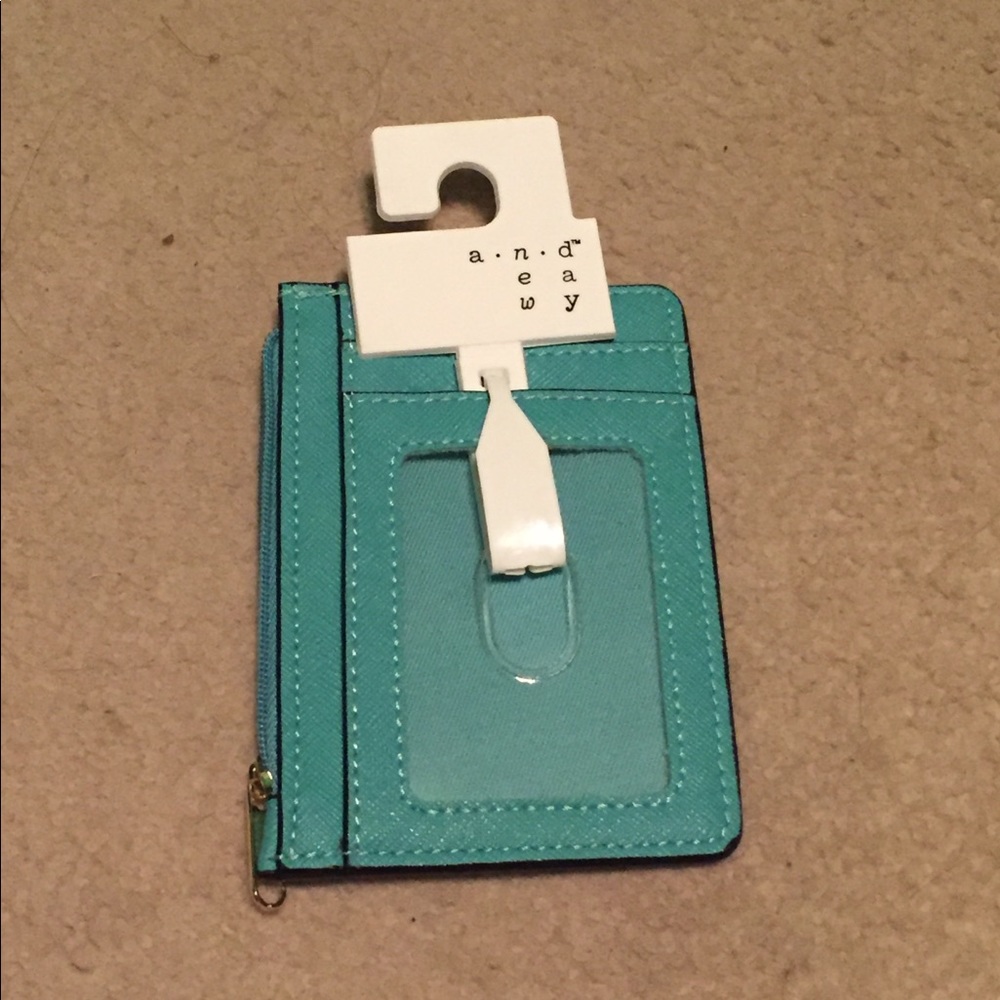Pretty teal mini wallet